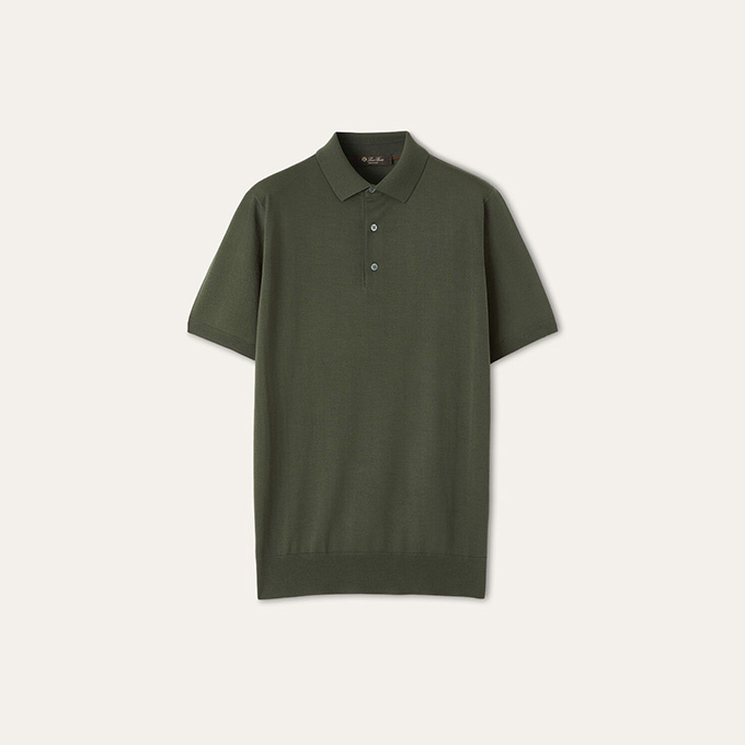loro piana icewish wool polo shirt
